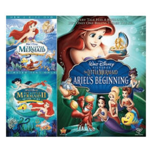The Little Mermaid DVD Series Trilogy Set Includes All 3 Movies